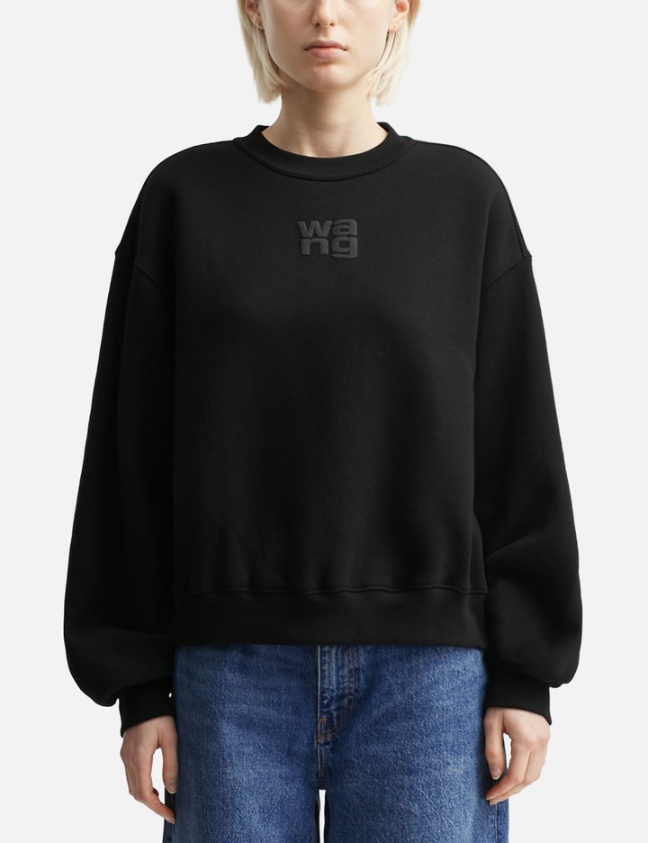 Puff Logo Essential Terry Crew Sweatshirt Placeholder Image
