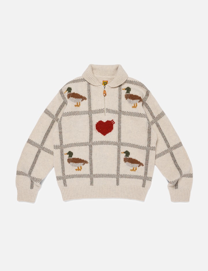 Animal Half Zip Knit Sweater Placeholder Image