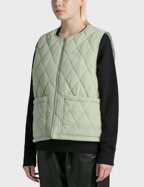 Reversible Quilted Padded Blouson Sage Green