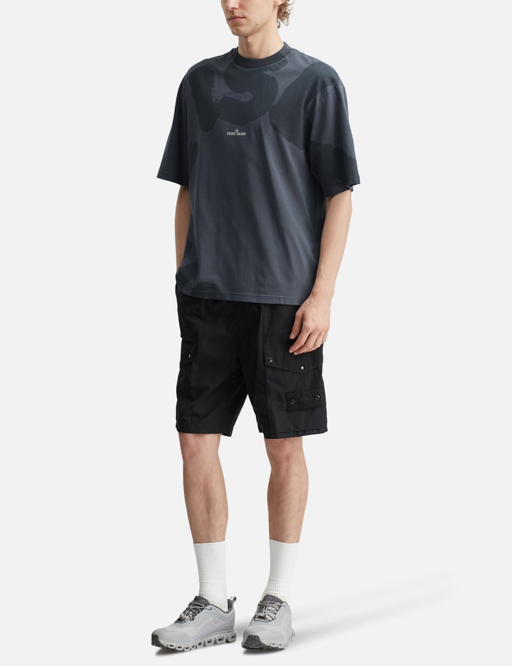 ストーンアイランド Combed Organic Cotton Jersey T-Shirt With ‘Whirlwind Type’ Print