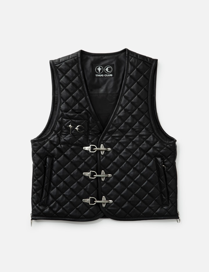 TC Bone Leather Quilted Vest