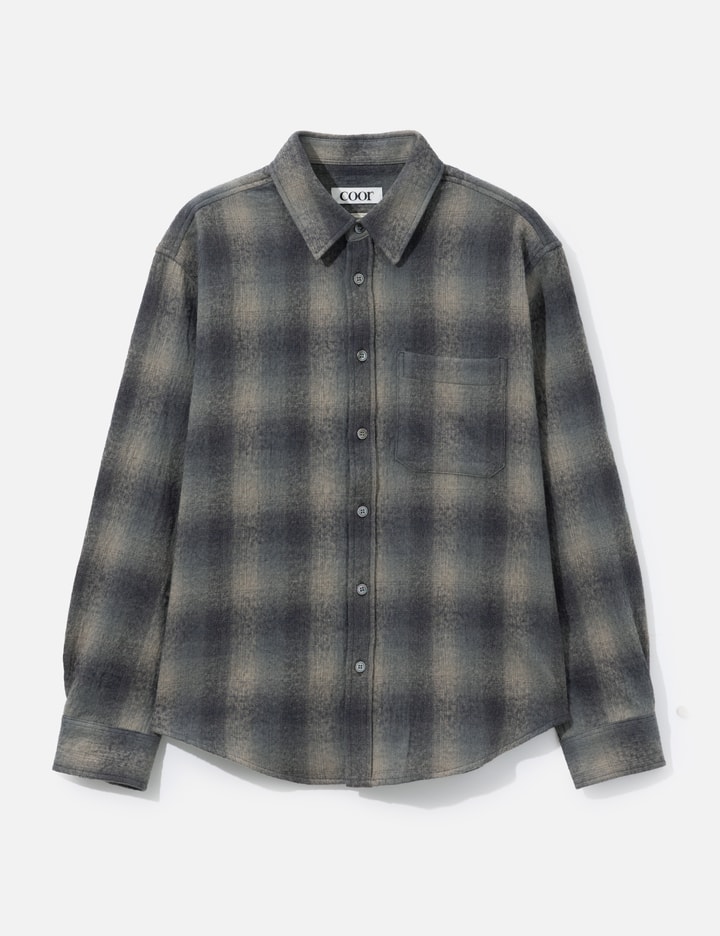 COOR Ombre Flannel One Pocket Checkered Shirt V.2