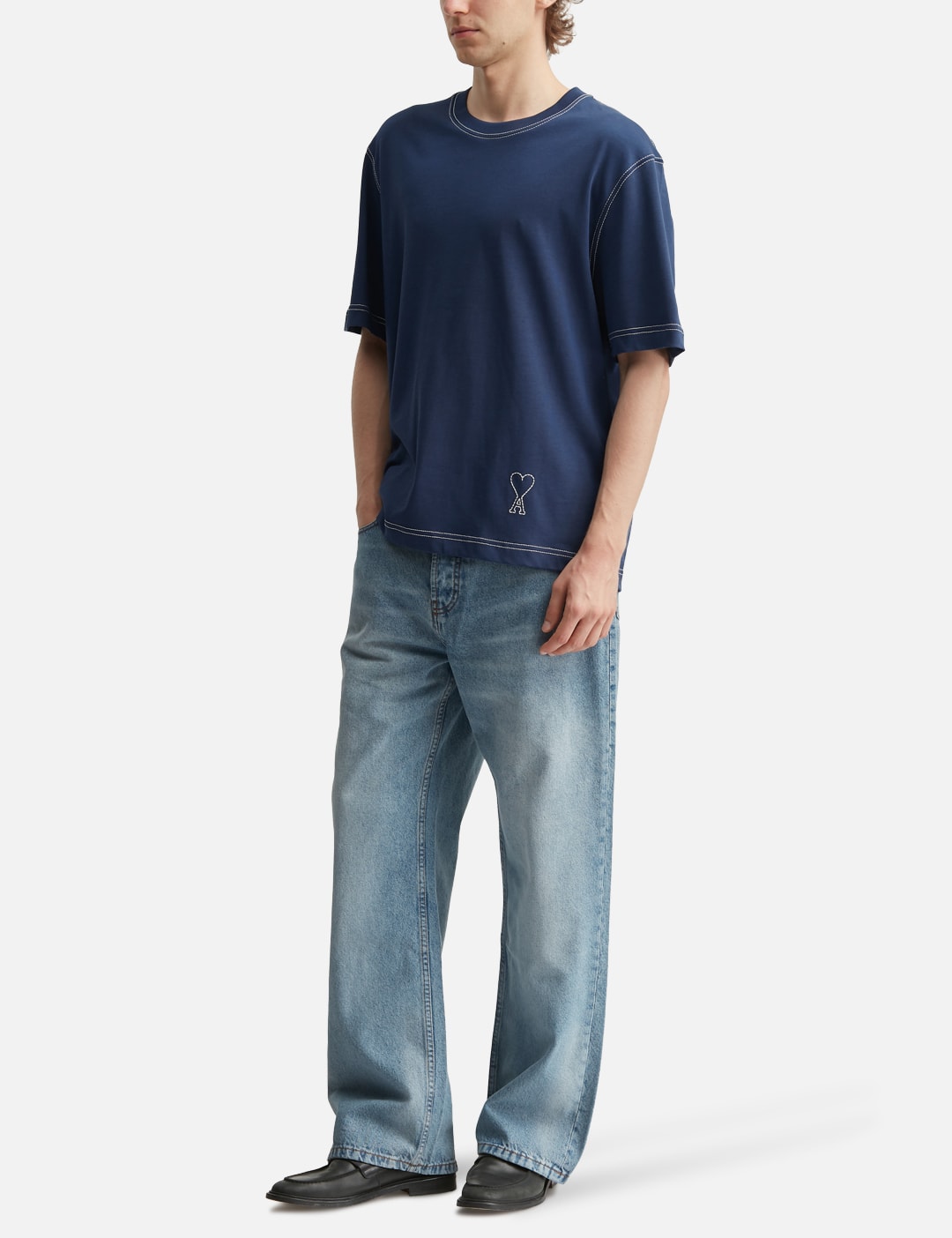 Cotton Topstitching Ami De Coeur T-Shirt view 20
