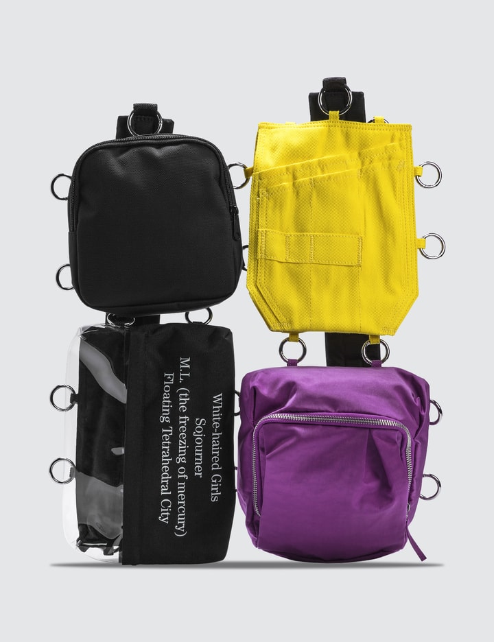 Raf Simons x Eastpak Pocketbag Loop Black/Yellow/Purple