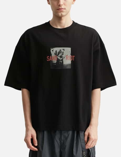 X TIGHTBOOTH “GTB-03T” Sand Riot Logo T-Shirt view 11
