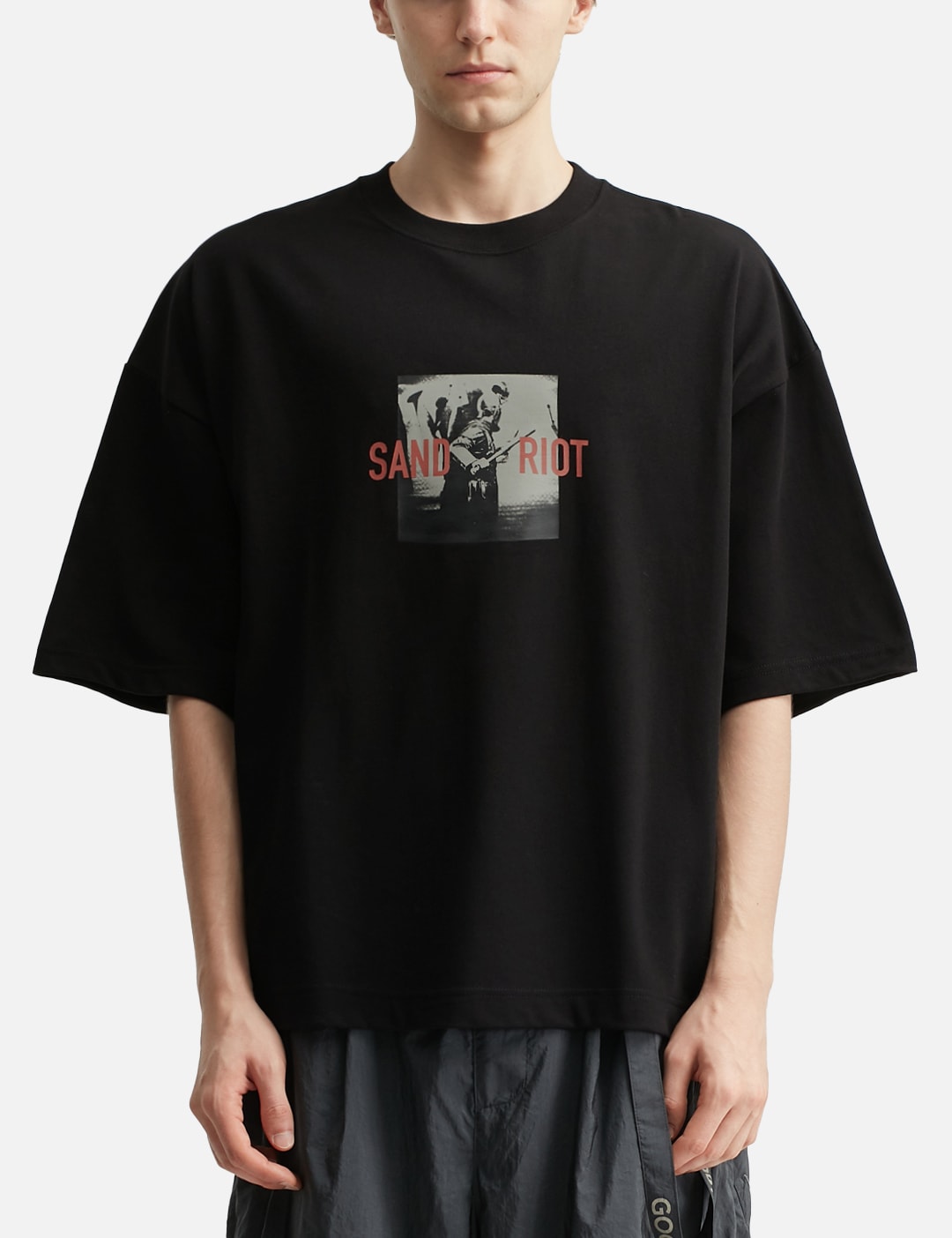X TIGHTBOOTH “GTB-03T” Sand Riot Logo T-Shirt view 12