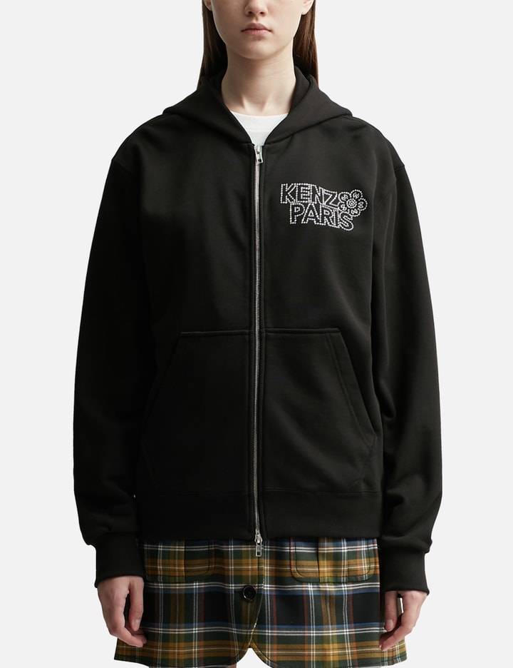 'KENZO Constellation' embroidered zipped hoodie Placeholder Image