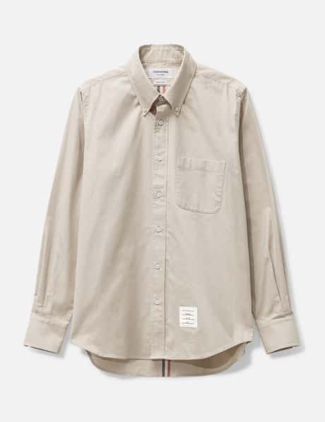 Thom Browne RWB Stripe Cotton Flannel Shirt