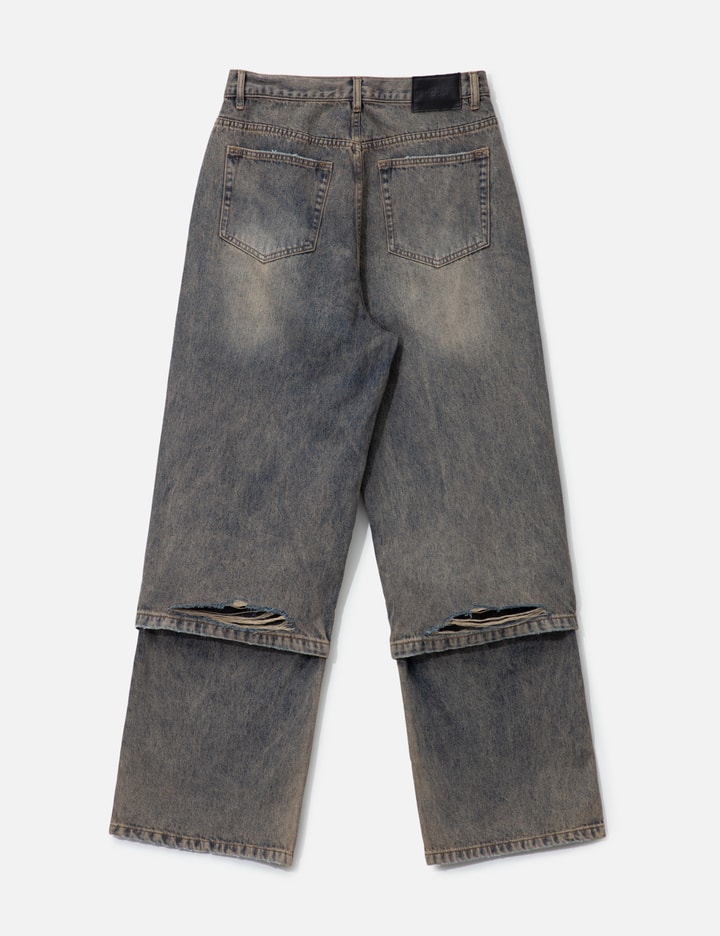 Acid Wash Layered Hybrid Jeans Placeholder Image