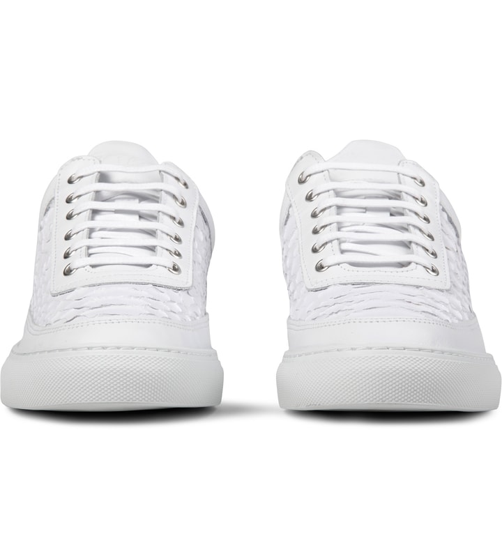 White Python Low Top Sneakers Placeholder Image
