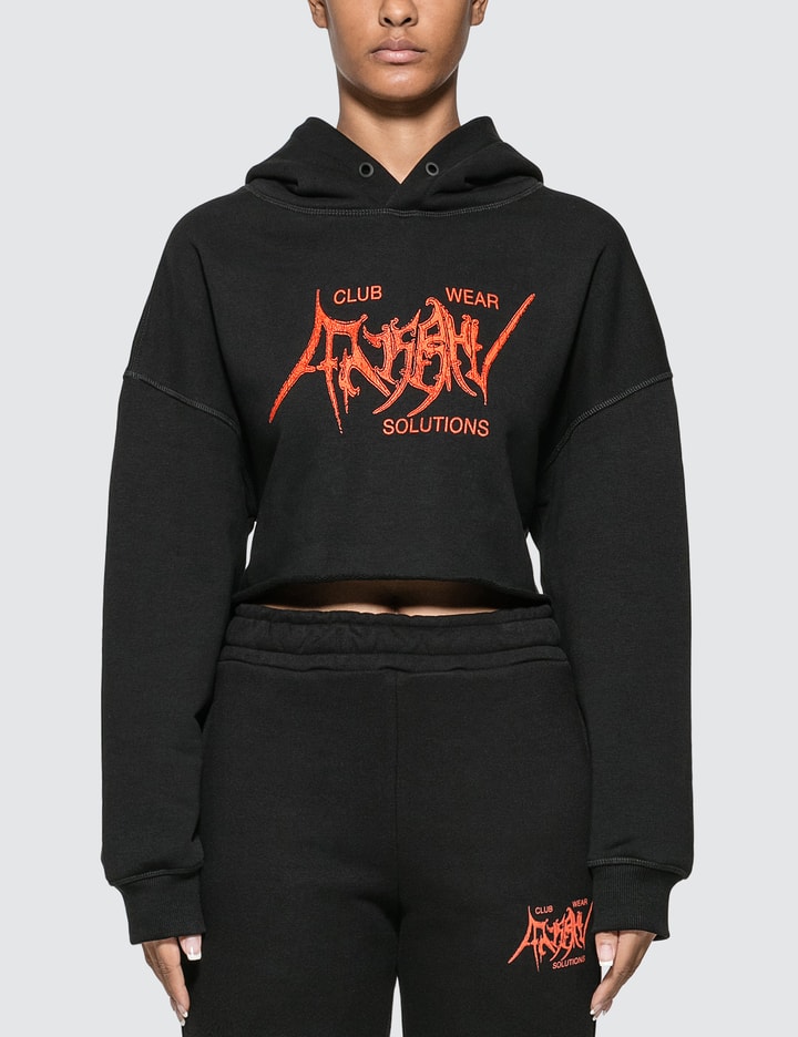 Gothic Cropped Hoodie Placeholder Image