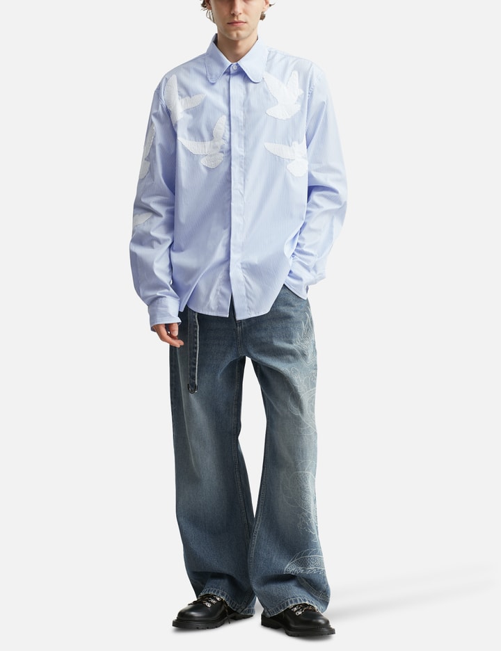 Flying Doves Button Shirt Placeholder Image