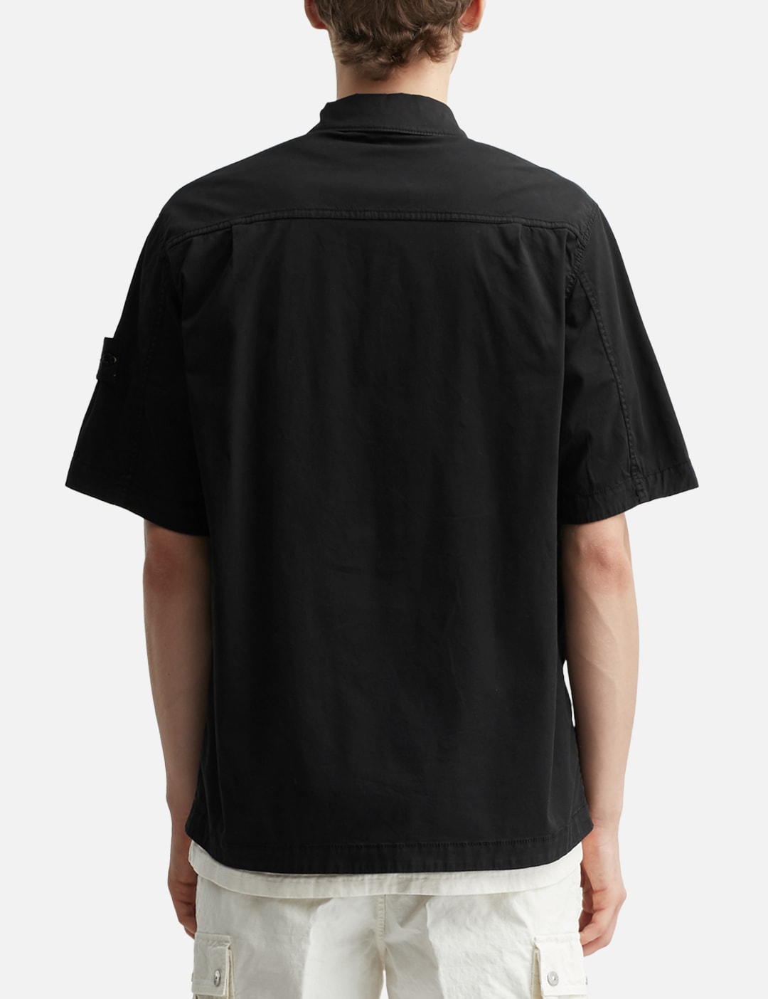 Supima® Cotton Twill Stretch-TC Short-Sleeve Overshirt view 19