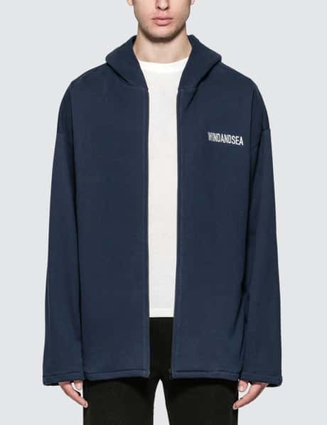 Wind And Sea - Sea Big Zip Hoodie | HBX - Globally Curated Fashion 