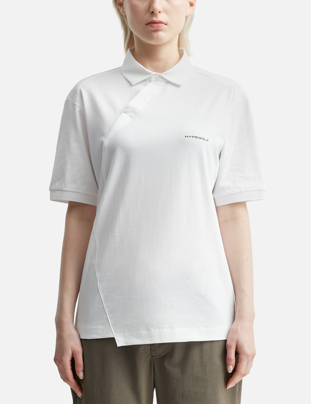 X POST ARCHIVE FACTION (PAF) Diagonal Polo T-Shirt view 17