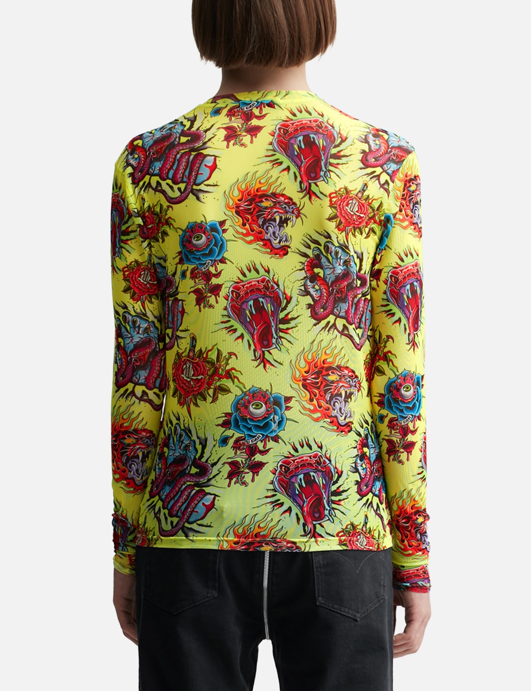 UNISEX MESH LONG-SLEEVE TOP view 13