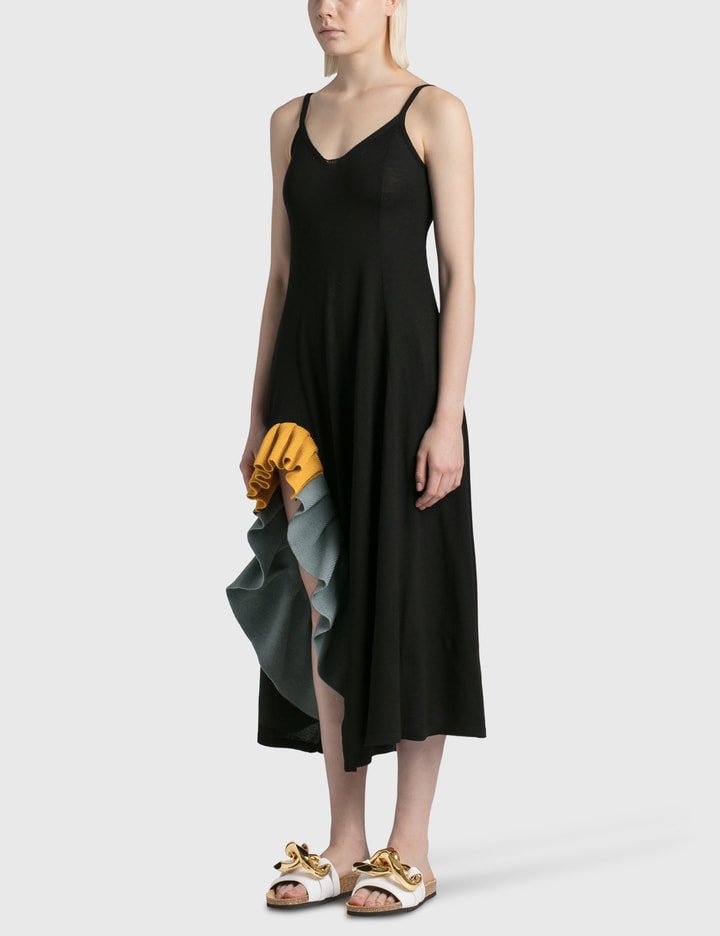 Ruffle Knit Midi Dress Placeholder Image