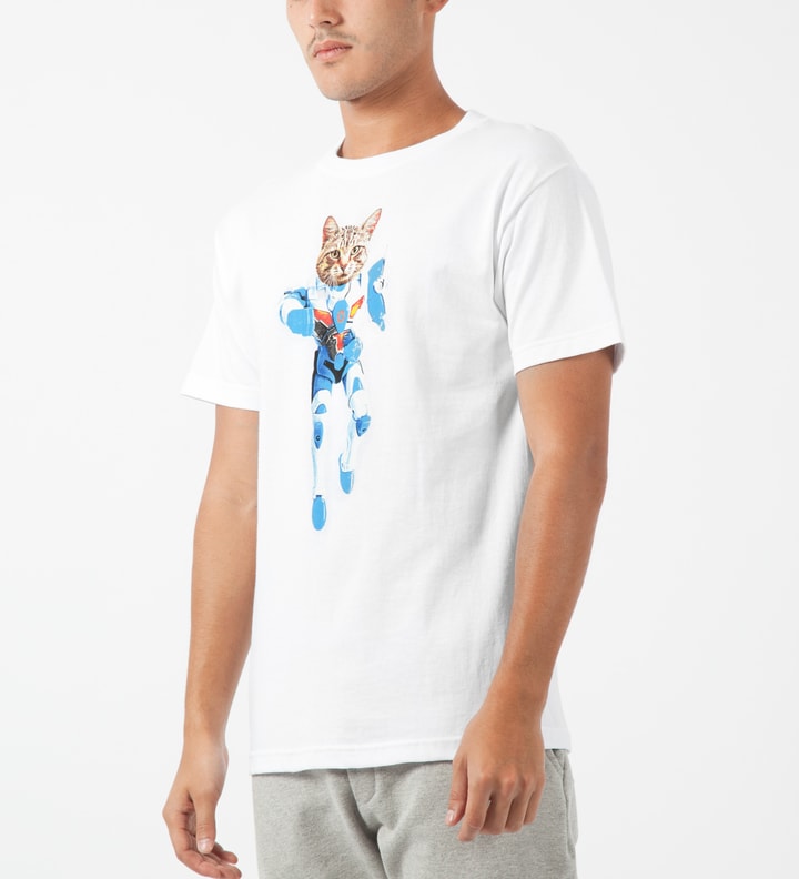 White Mellowhype Ultra Cat T-Shirt Placeholder Image