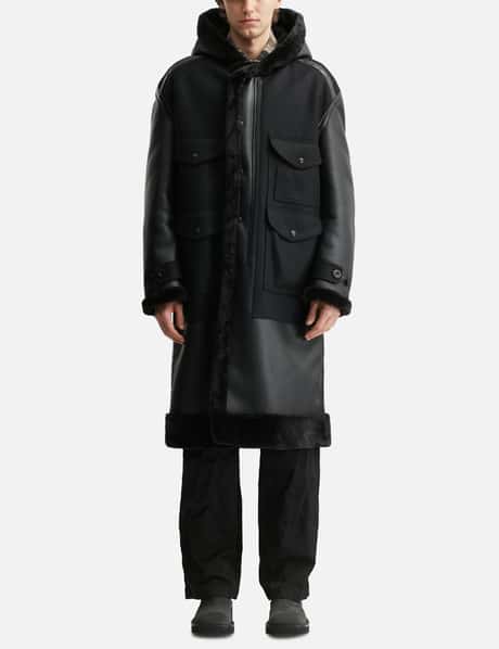 X Filson Faux Shearling Hooded Coat view 10