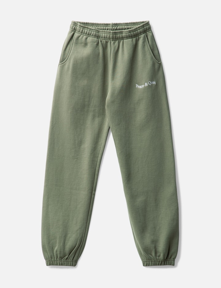 Museum Of Peace & Quiet Wordmark Sweatpants In Green
