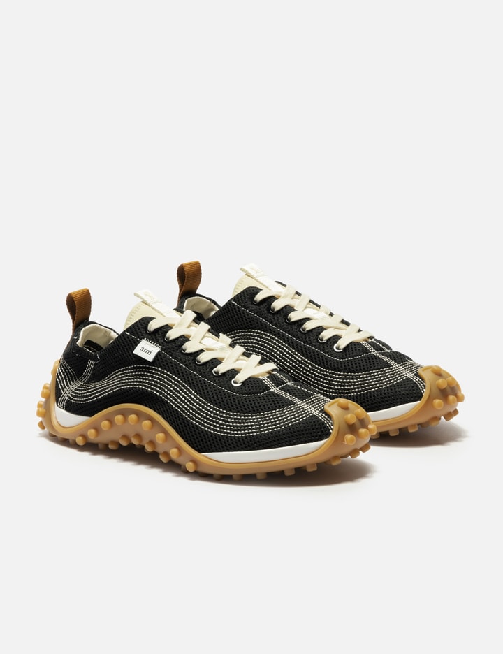 Ami Black Mesh Mirage Sneakers