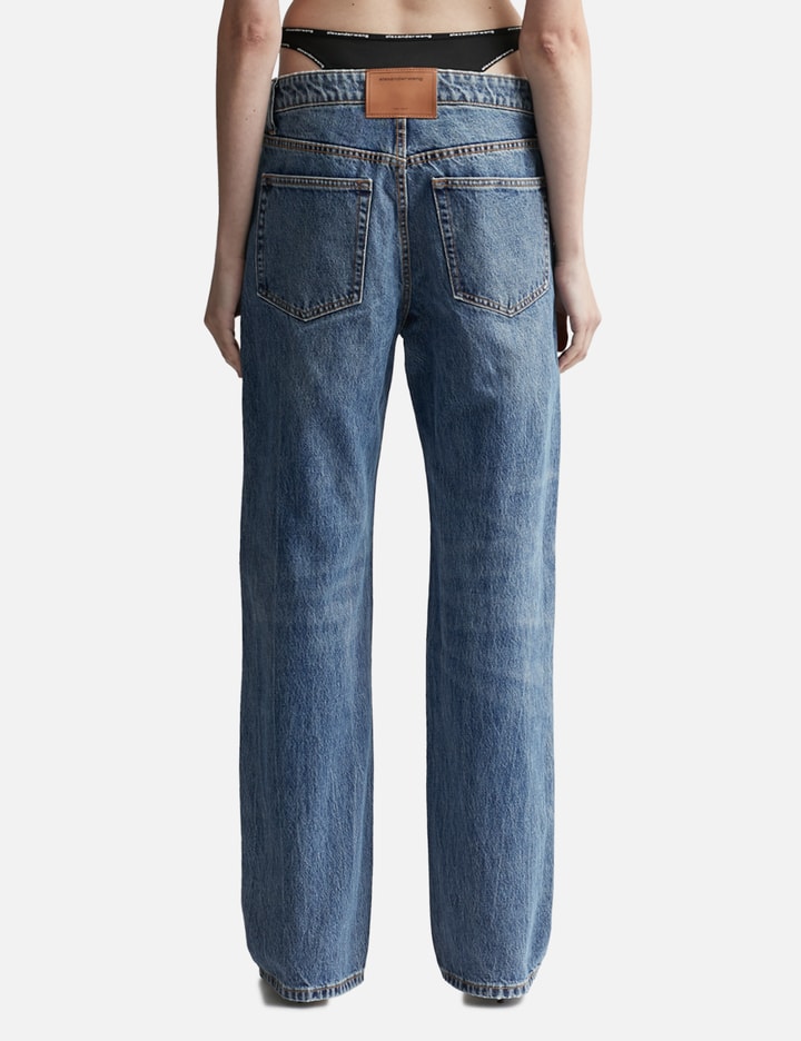 Mid-rise Jeans With Pre-styled Logo Brief Placeholder Image