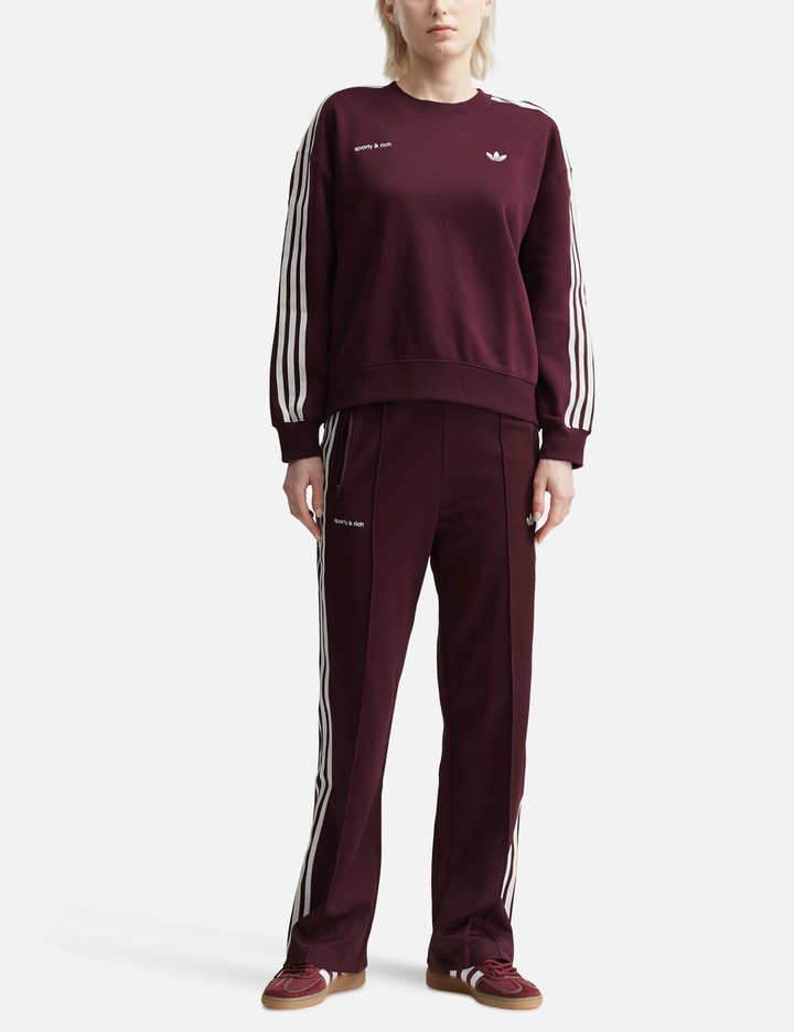 Adidas Originals Women S Sporty And Rich Sweatshirt Maroon