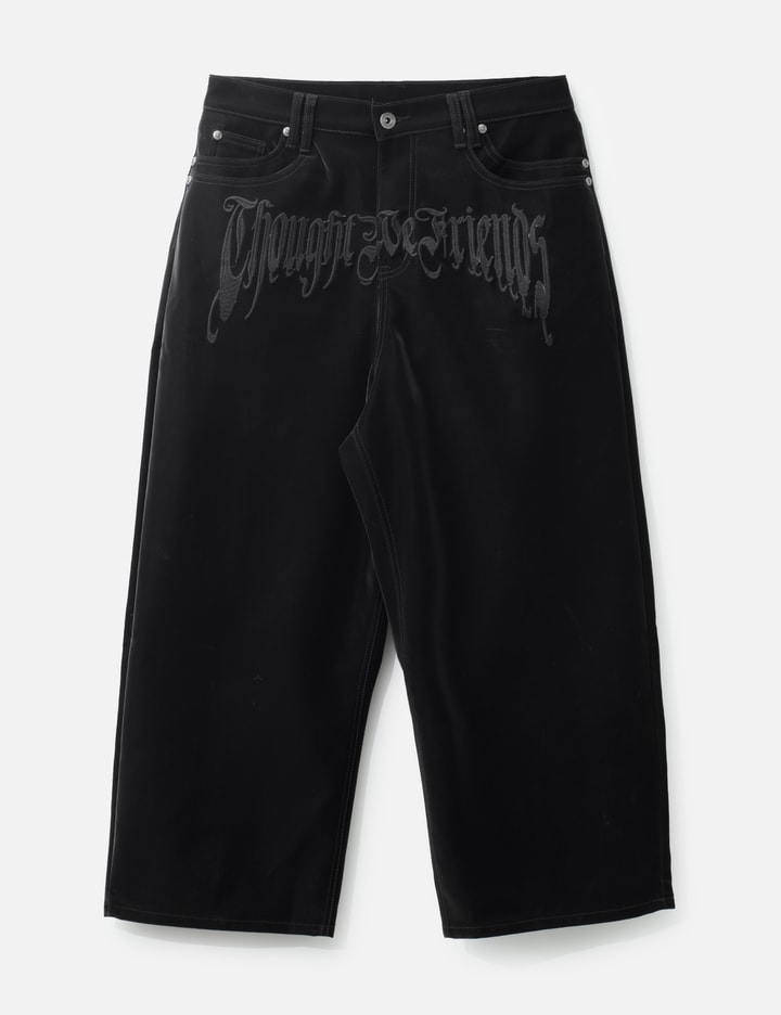 Thought We Friends "Stephen" Black Baggy Pants