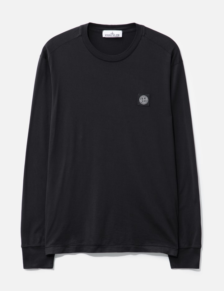 Stone Island Slim Fit Long Sleeve T-shirt In Black
