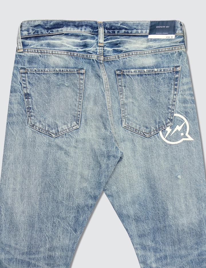 Washed Remake Wide Denim Jeans Placeholder Image