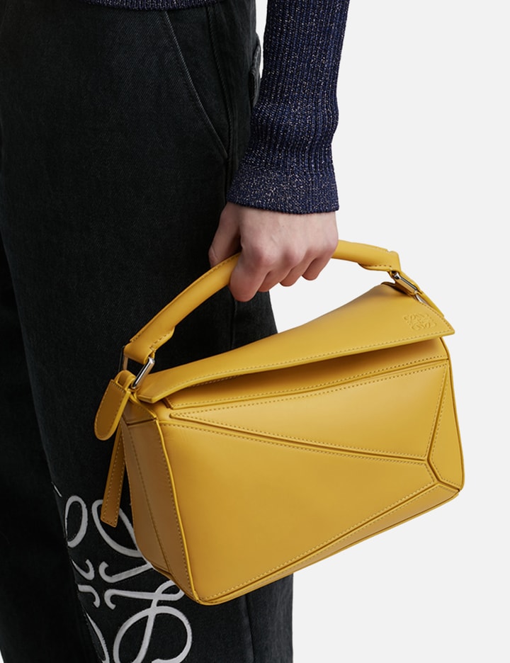 Shop Loewe Small Puzzle Bag In Yellow