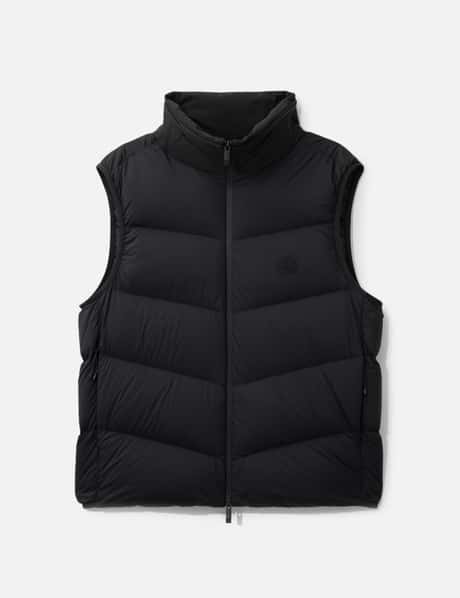 Moncler Guersac Diagonal-Quilted Hooded Down Gilet