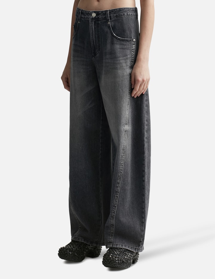 HIGH-WAIST WIDE JEANS Placeholder Image