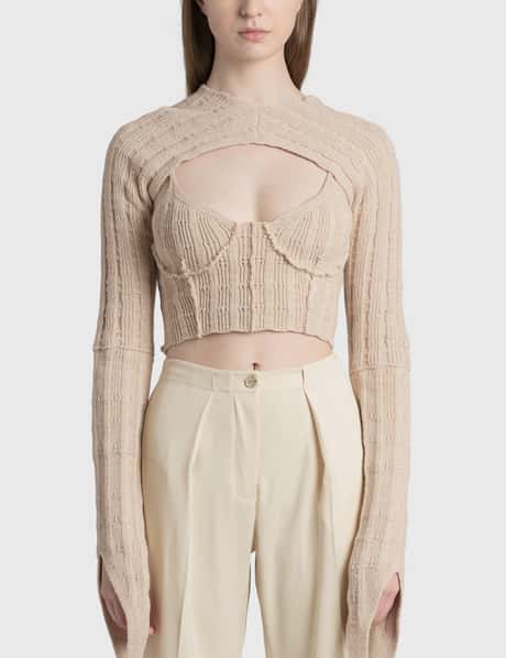 Acne Studios Ribbed Cut-Out Top