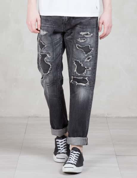 Denim By Vanquish & Fragment - Black Five Years Wide Straight 