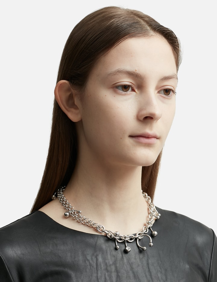 Shop Justine Clenquet Holly Necklace In Silver