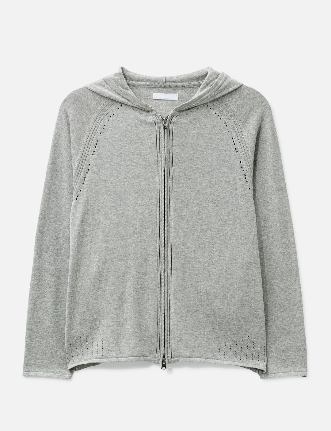 Knit Zip-Up Hoodie