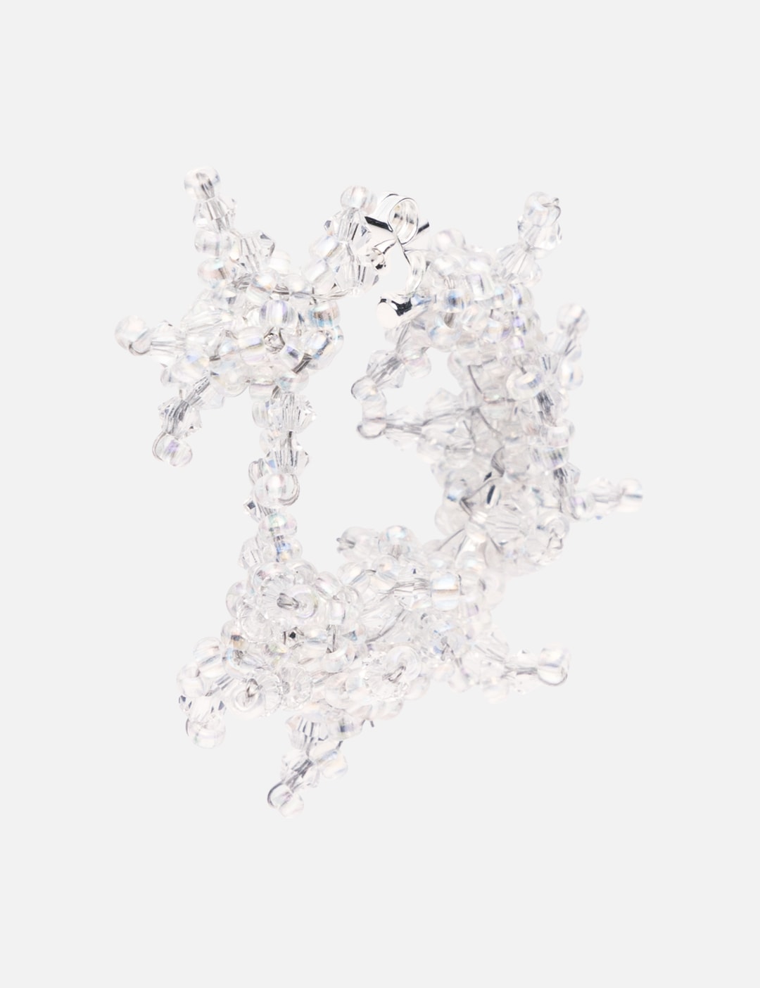 Vepra Clear Loop Locker Earring view 5