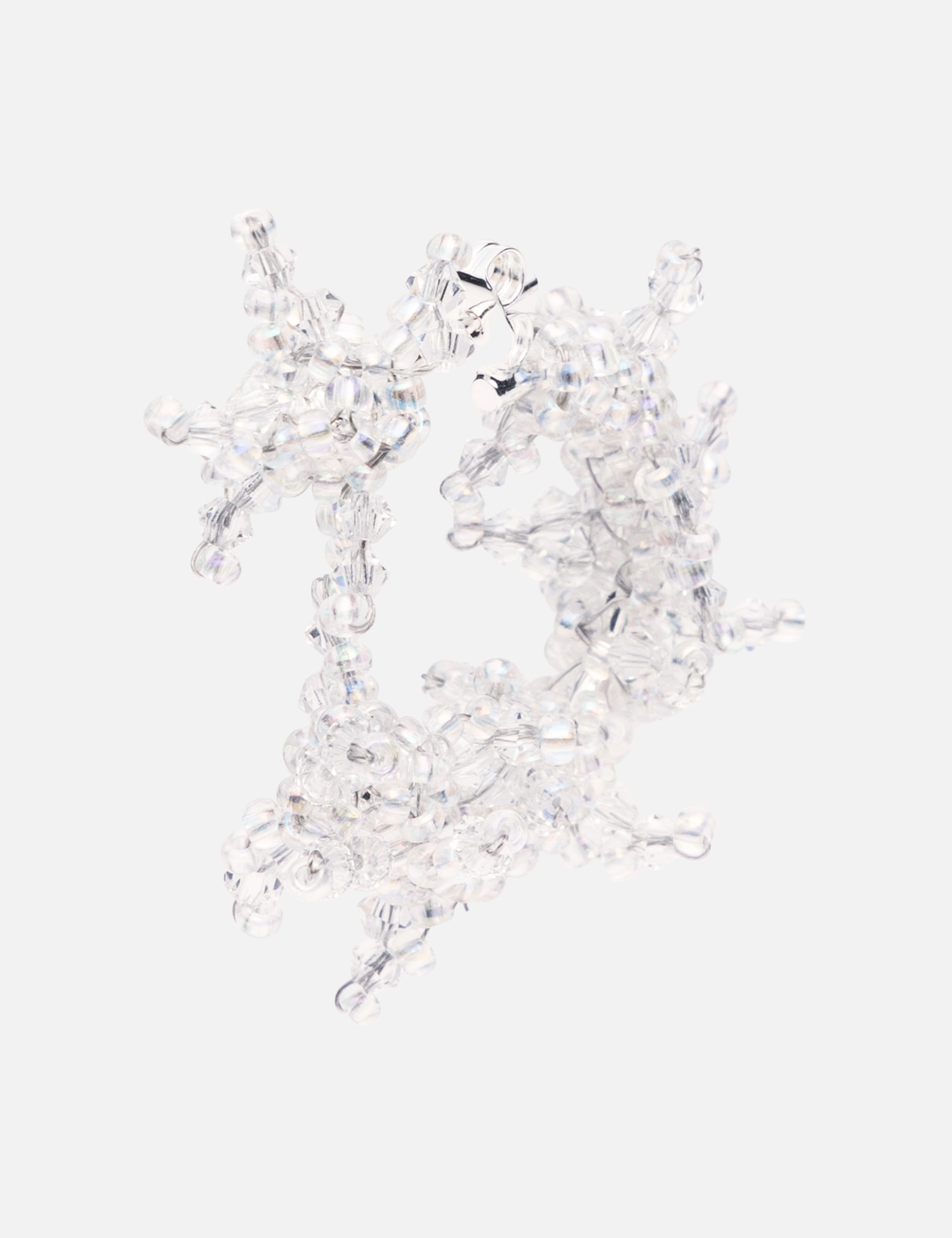 Vepra Clear Loop Locker Earring view 10