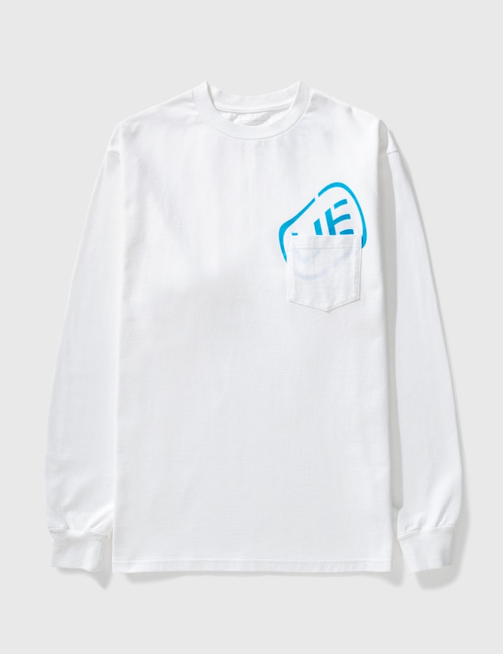 Uniform Experiment Long Sleeve Pocket T-shirt In White