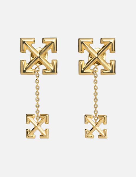 Off-White™ DOUBLE ARROW EARRINGS GOLD NO COLOR