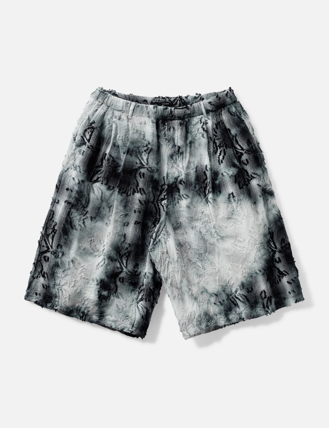 Tie-Dye Check Short Pants