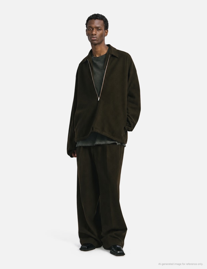 ANCELLM Wool Pull Over Shirt
