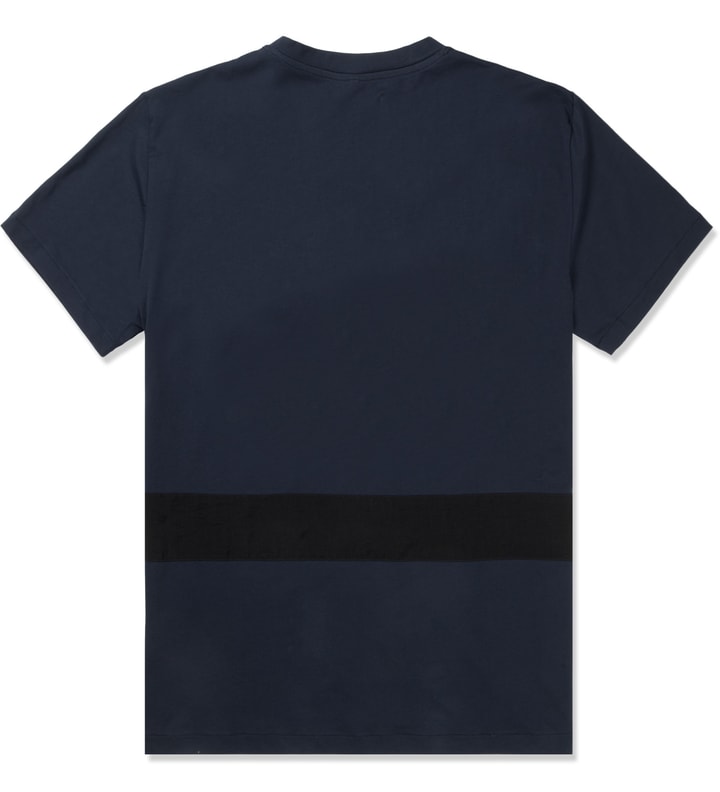 Navy Marshall Fabric Stripe T-Shirt Placeholder Image