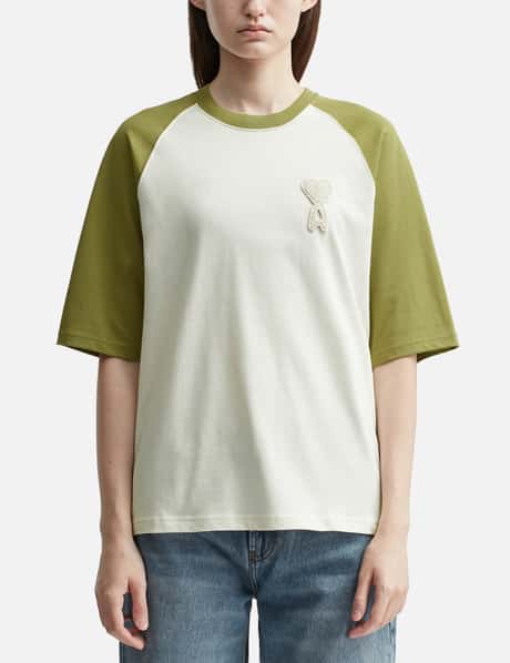 De Coeur Two Tone Thick Cotton Jersey T-Shirt view 5