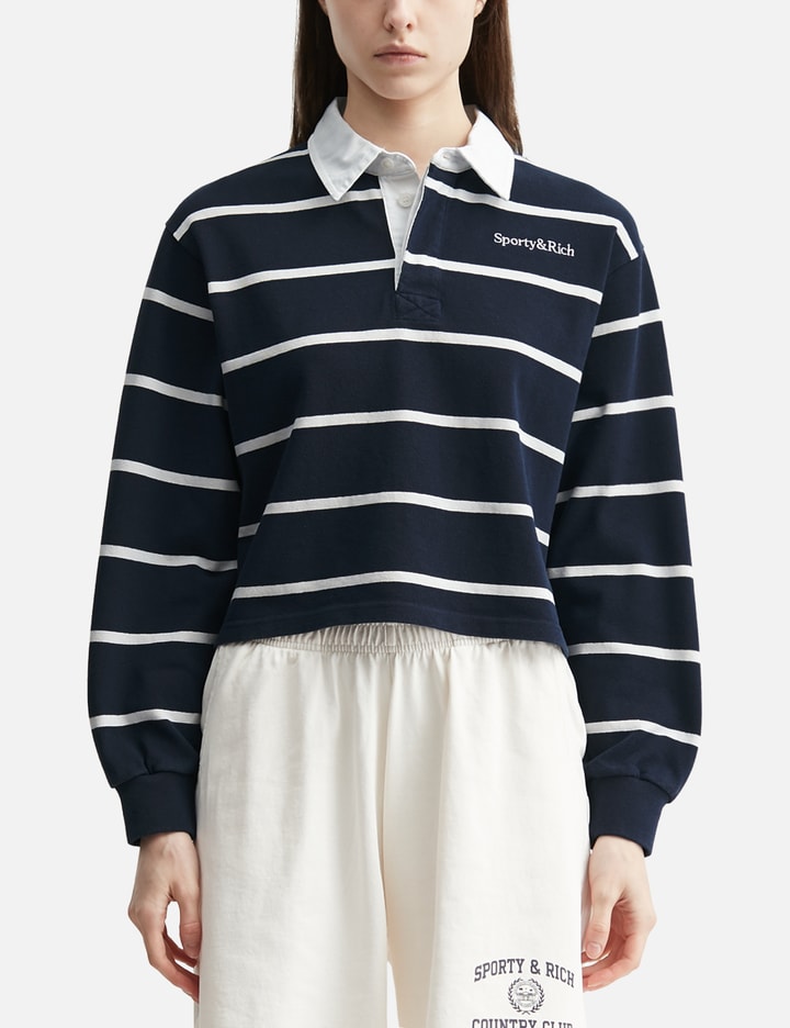 Sporty & Rich Serif Logo Rugby Polo
