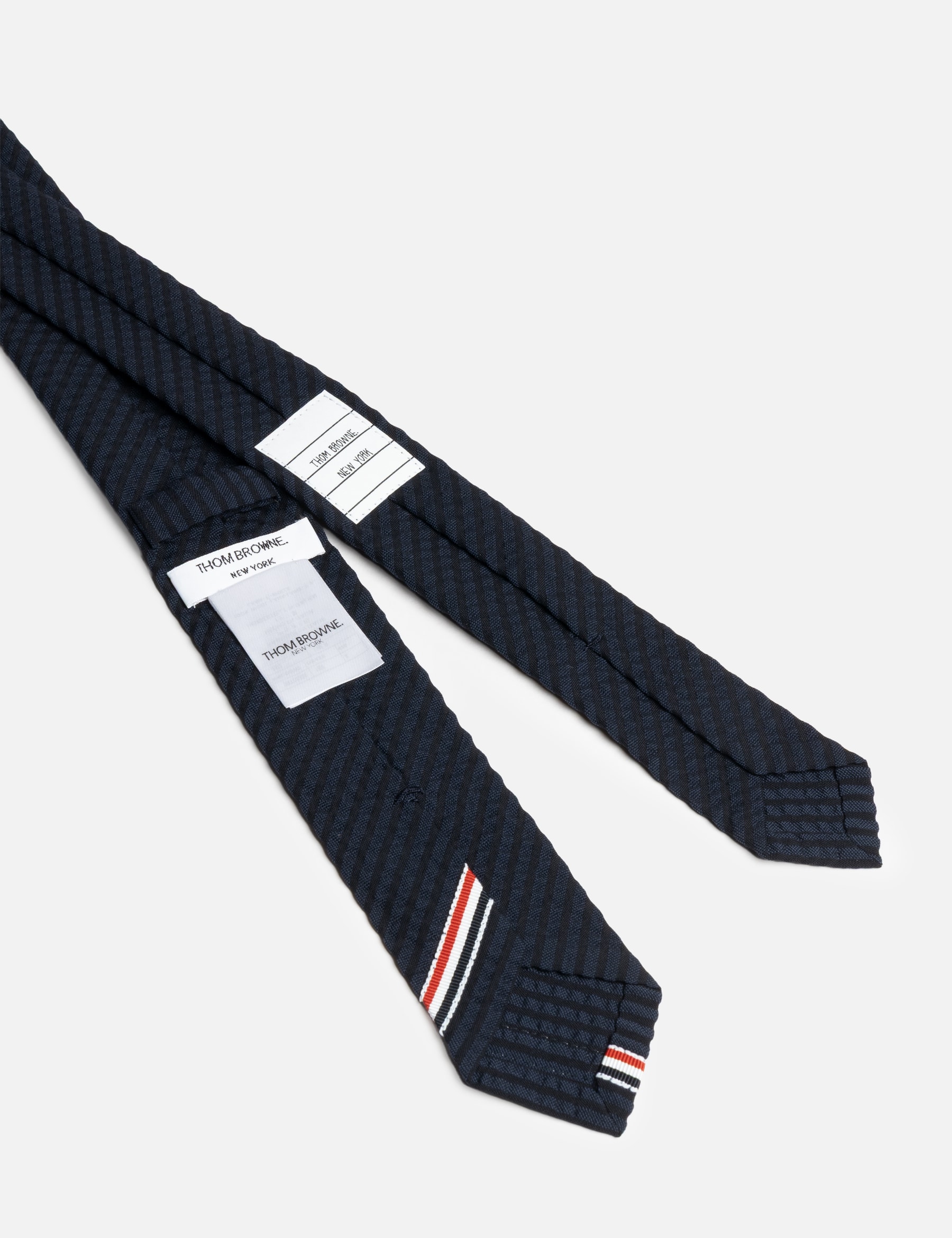Wool Seersucker RWB Tie view 12