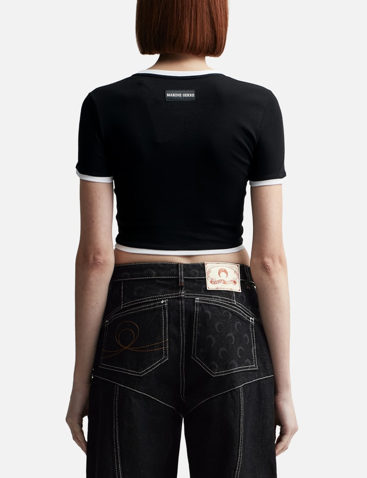 Moon Logo Ribbed Crop Top Placeholder Image