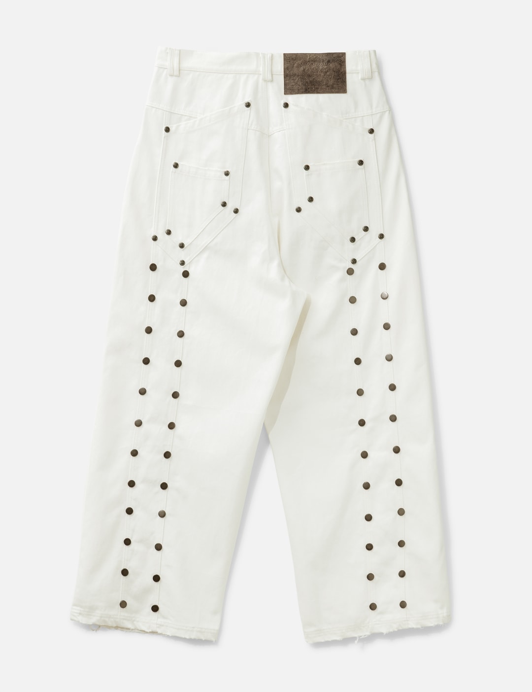 "Devlin" Studded Waxed Baggy Denims view 10