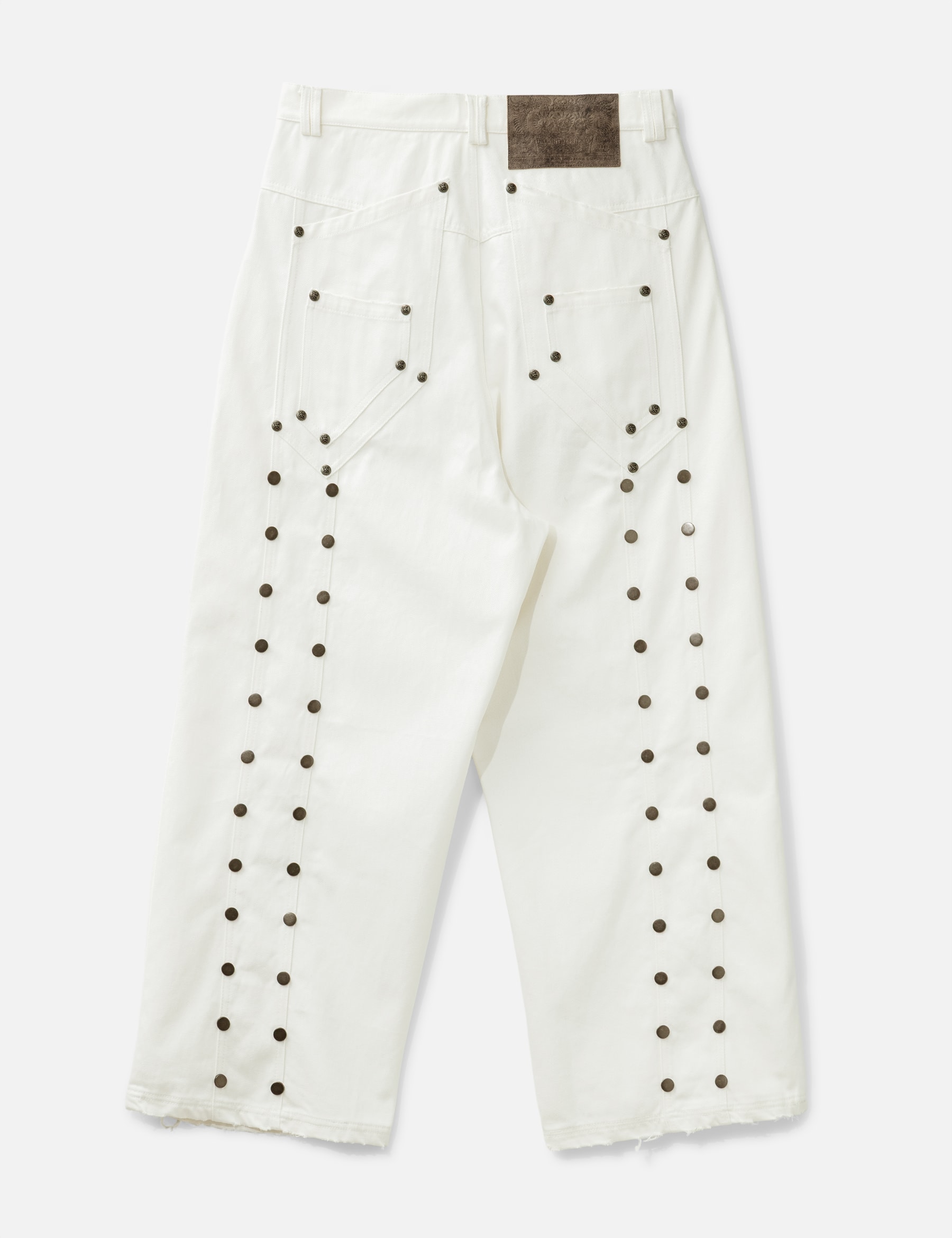 "Devlin" Studded Waxed Baggy Denims view 20